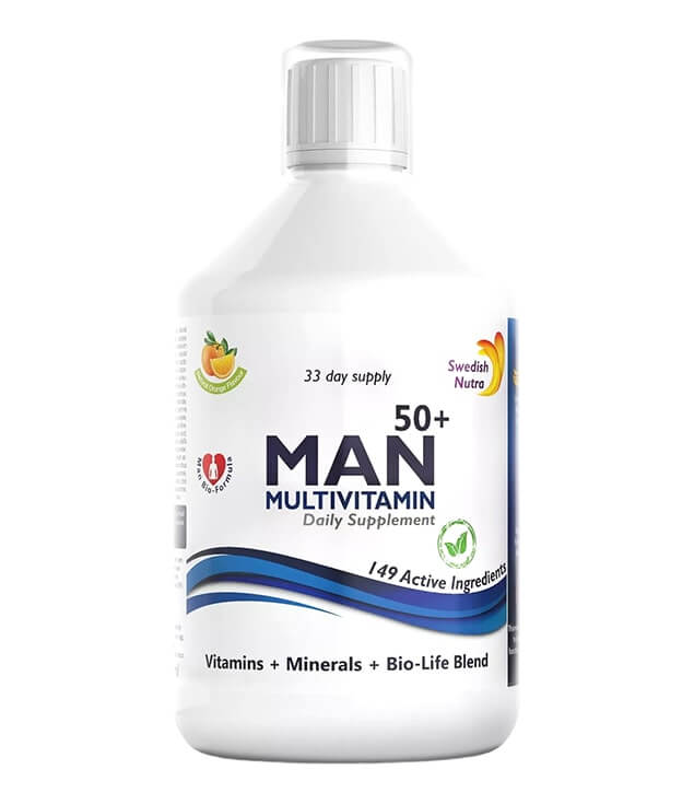 SWEDISH NUTRA | MAN 50+ MULTIVITAMIN 149 ACTIVE INGREDIENTS